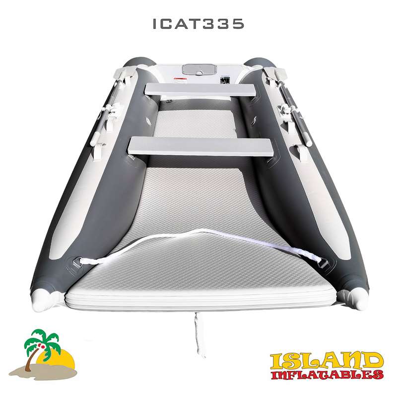 Island Inflatables icat 335 front view elevated