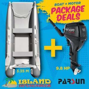 Island Inflatables icat 335 + 9.8hp parsun outboard package