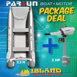 Island Inflatables icat 335 + parsun joy 3hp package
